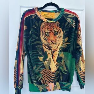 Aviator Nation Tiger Velvet Sweater